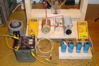 Forming the PSU capacitors, each at about 150V in this shot.